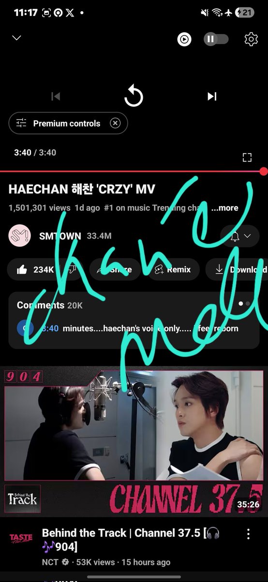 🐻HAECHAN "CRZY" MV STREAMING PARTY🐻

tag: @mahaesung_ <a href="/leehaechaanl/">memell ( ˙Ⱉ˙⠕)</a>

🔗 : youtu.be/pqMCgfnBx74?si…

❗️dont break the chain❗️