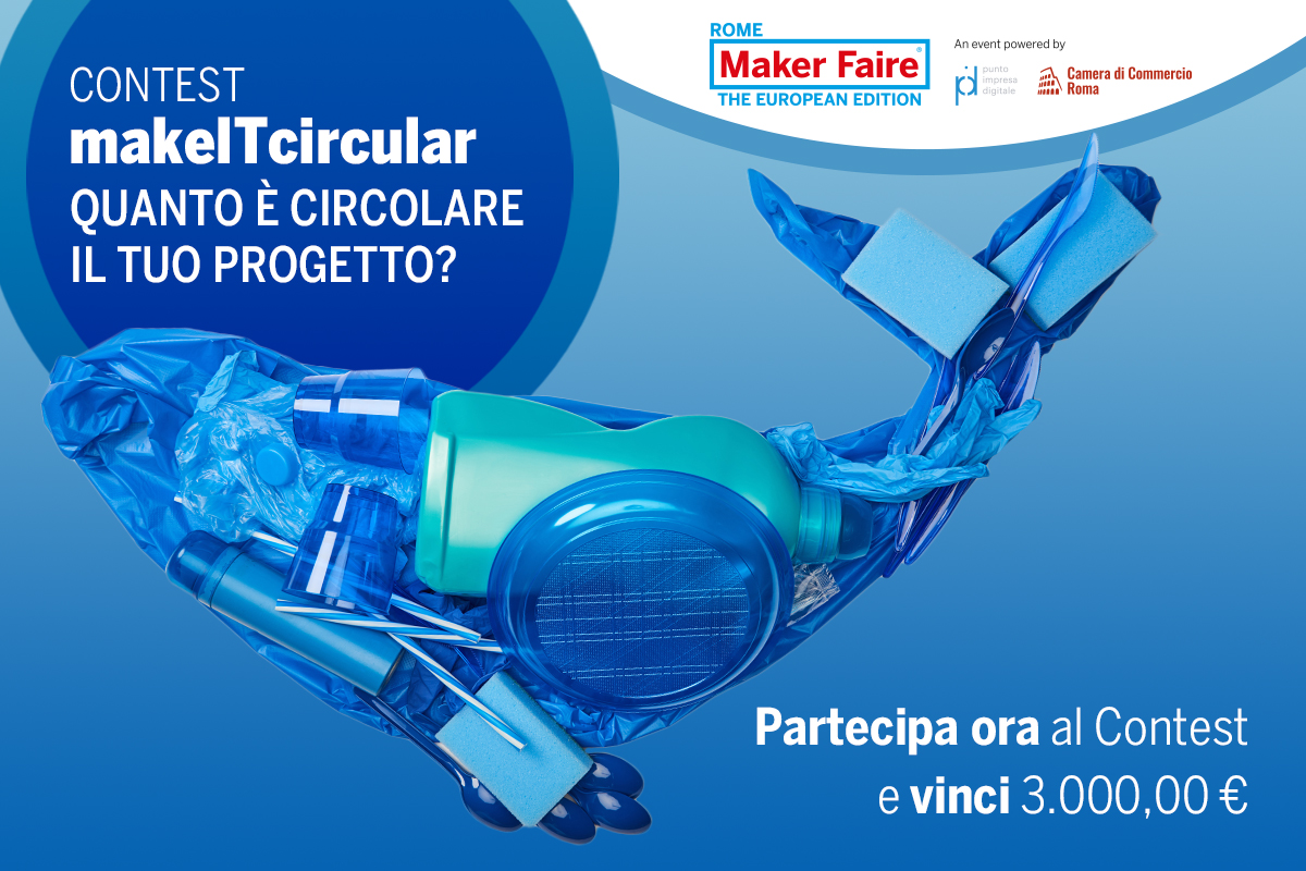 ♻️#makeITcircular — candidati entro 25/09/2025 ore 12:00. Porta il tuo progetto a Maker Faire Rome 2025 (17–19 ottobre): riuso, riparazione, condivisione contro l’usa-e-getta Vinci  €3.000.

Cosa cerchiamo:

• Soluzioni concrete di riparazione, riuso e condivisione
• Progetti