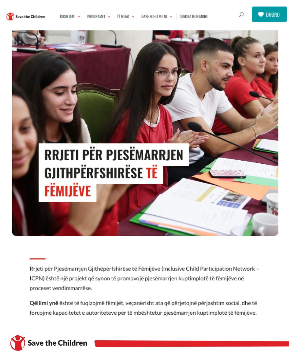 Save the Children’s Resource Center for Child Participation is live! A space for children, professionals &amp; institutions to learn, share &amp; collaborate. Explore &amp; contribute: savethechildren.al/qendra-burimor…  #ChildParticipation #SaveTheChildreninAlbania