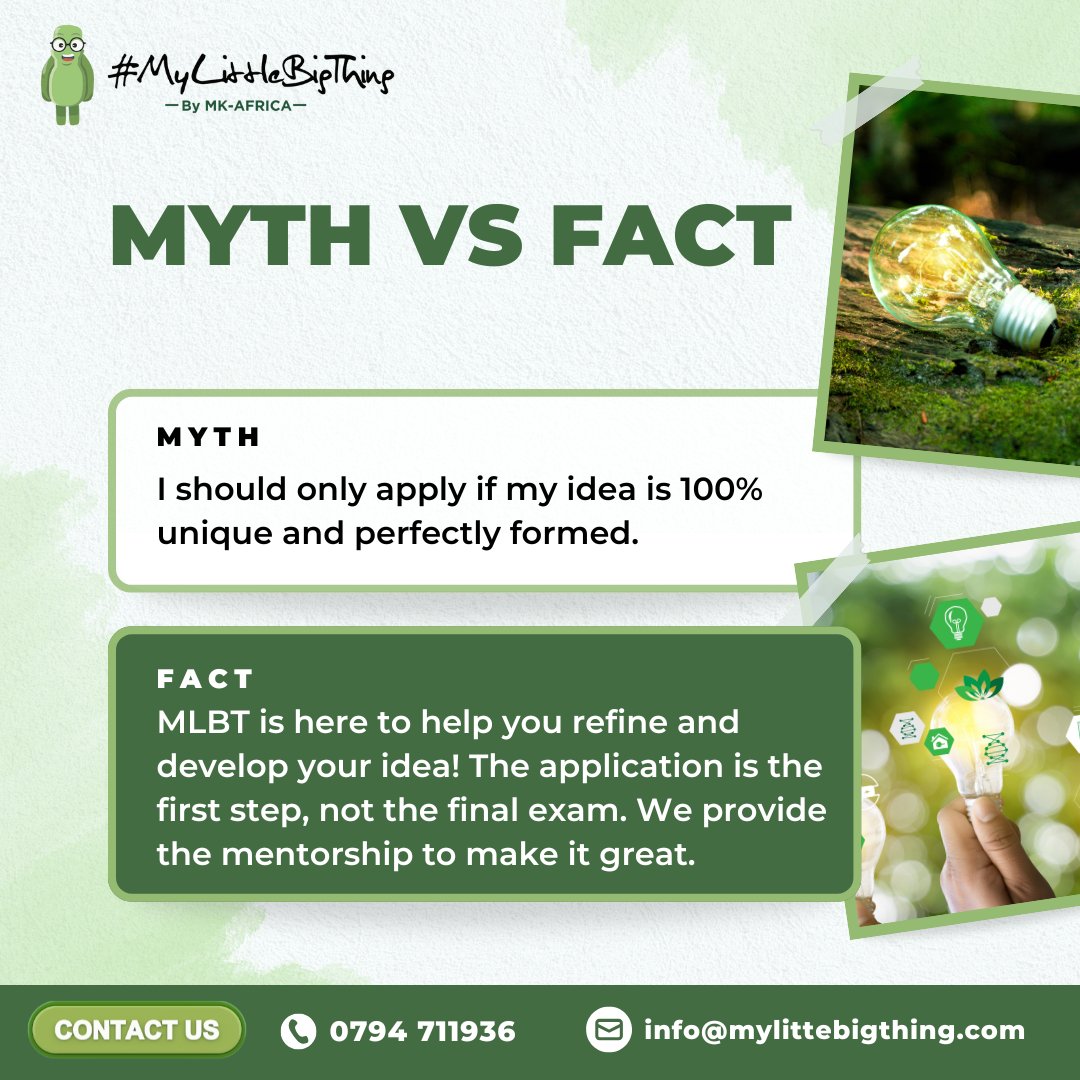 You don't need a perfect, fully-formed idea to change the world. You just need a starting point. #MyLittleBigThing is designed to take your initial spark and help you build it into a flame. 🔥