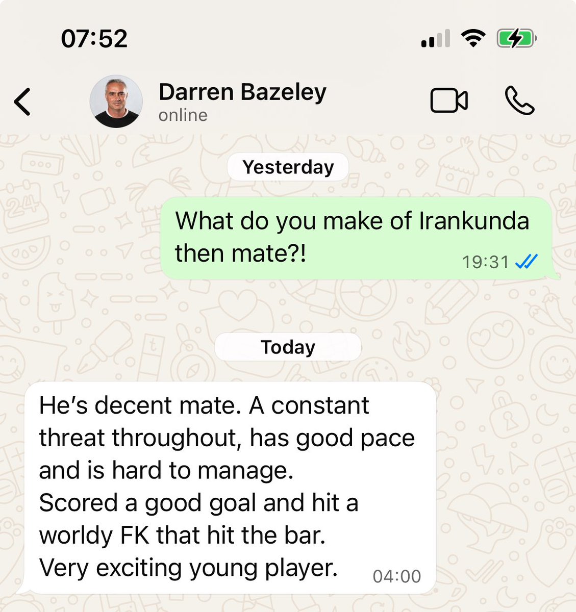 When you’re a friend of the New Zealand national team manager, you’d be mad not to ask him about a player who ran his team a bit ragged!! #watfordfc