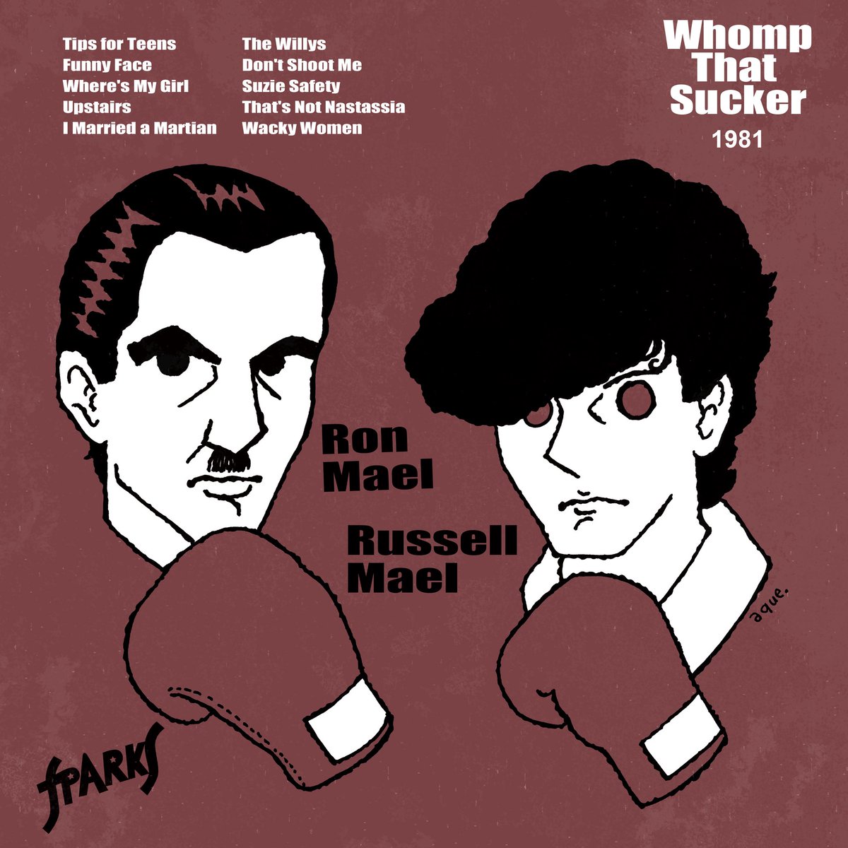 #Sparkstember2025
#Sparkstember 
Day10
"Whomp That Sucker" (1981)
#WhomThatSucker

<a href="/sparksofficial/">S P A R K S</a> 
#RonMael #RussellMael
#スパークス #sparks
#tectecs <a href="/tectecs2023/">tectecs</a>

#illustration #illustrator
#イラスト #イラストレーター
#あくざわめぐみ
#MegumiAkuzawa
<a href="/aque_meg/">あくざわめぐみ （aque）｜イラストレーター</a>