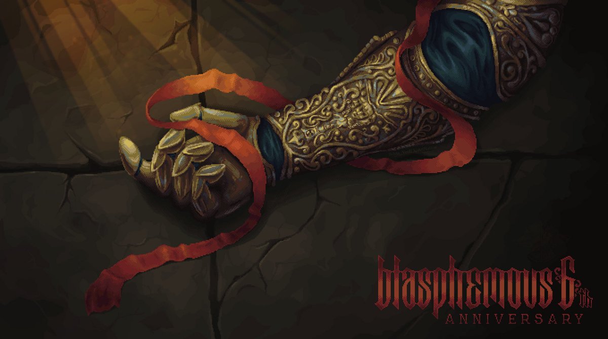Sylvia_Voolf's tweet photo. Happy Blasphemous 6th anniversary!

"Penance never ends"

#Blasphemous #pixelart #ドット絵 https://t.co/w4UkSlXIXe