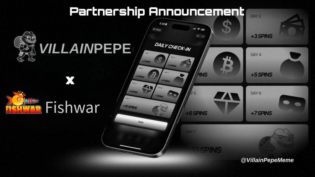 🚨 PARTNERSHIP 🚨

We’re teaming with <a href="/FishWarOfficial/">Fishwar.io</a> — the AI-powered GameFi making waves on SEI! 

🎮 2M+ players, 20K daily
💰 $650K+ revenue
🌍 IRL events across Asia &amp; Africa

We are growing our distribution network 🚀

#Villainpepe #fishwar #Web3 #Partnership