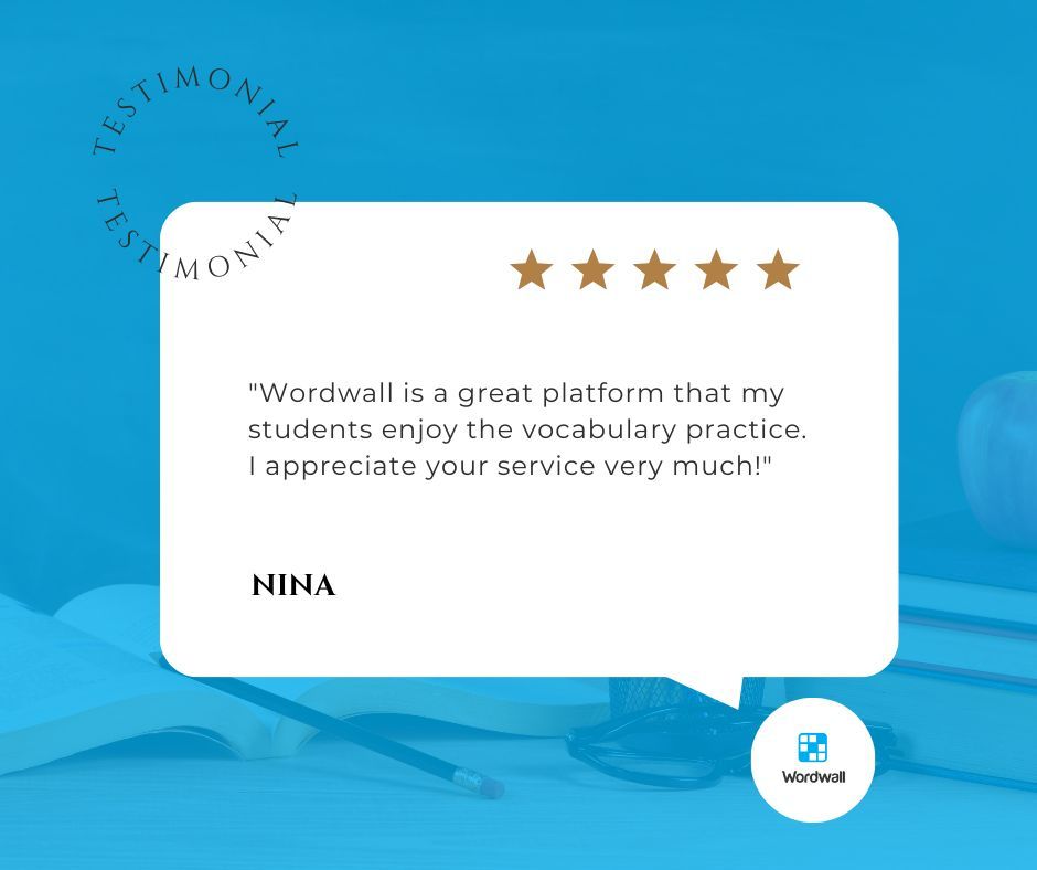 💬 Teacher Testimonial "Wordwall is a fantastic platform that my students enjoy for vocabulary practice. I truly appreciate your service!" – Nina 🌟 We love hearing how Wordwall makes learning fun and effective! 🙌 👉 Try it yourself: wordwall.net/?ref=social-me…  . . . #Wordwall
