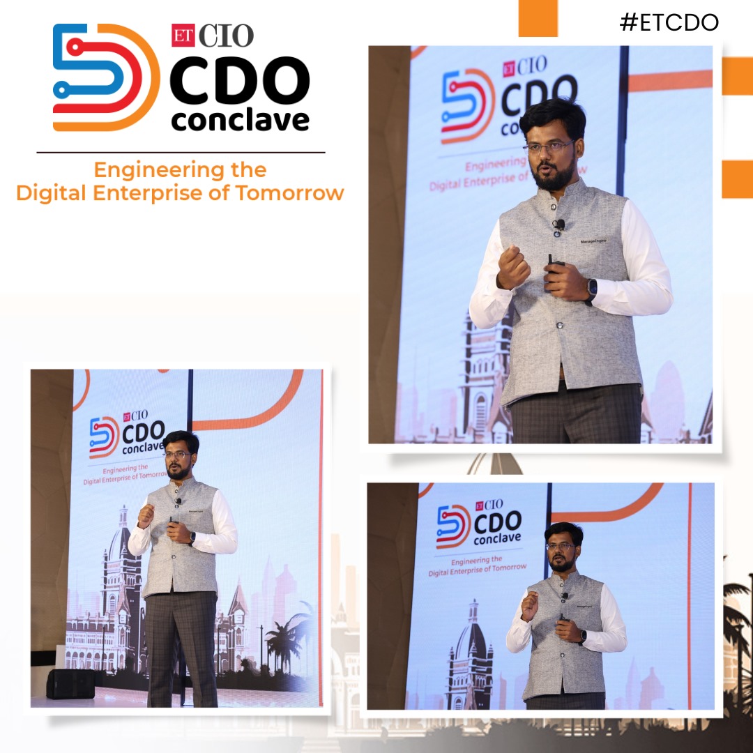 ET_CIO's tweet image. At the #ETCDO Conclave 2025, Praveen Kumar K, Head of Enterprise Business, ManageEngine, delivers an insightful session on how organisations can move from fragmented identity systems to a unified control framework.

Know More - cio.economictimes.indiatimes.com/cdo-conclave 

#ETCDO #DigitalExcellence
