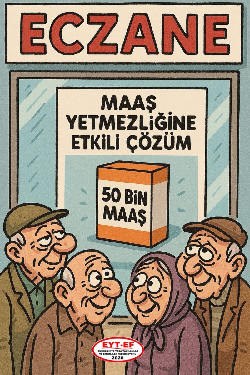 NECTAM21 (@nectam211) on Twitter photo #Emekliye50BinMaaş
Yıllar boyu ürettiği değerin karşılığını alamadan,
Yaşam savaşı veren milyonların alın terine saygı gösterin.
Adalet ve hakkaniyet ölçüsüne göre en düşük #Emekli taban maaşının 50BinTL olması HAK'tır!
#5000Kısmi30AydırMaaşsız
<a href="/RTErdogan/">Recep Tayyip Erdoğan</a>
<a href="/isikhanvedat/">Prof. Dr. Vedat Işıkhan</a> #Emekliye50BinMaaş
Yıllar boyu ürettiği değerin karşılığını alamadan,
Yaşam savaşı veren milyonların alın terine saygı gösterin.
Adalet ve hakkaniyet ölçüsüne göre en düşük #Emekli taban maaşının 50BinTL olması HAK'tır!
#5000Kısmi30AydırMaaşsız
<a href="/RTErdogan/">Recep Tayyip Erdoğan</a>
<a href="/isikhanvedat/">Prof. Dr. Vedat Işıkhan</a>
