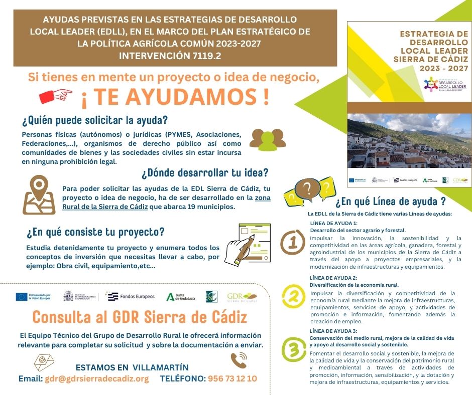 🔊 ¿Sabías que tu territorio tiene una estrategia... y tú puedes ser protagonista?
La EDLL  no es solo un documento técnico 📄. Es una hoja de ruta elaborada con la gente del territorio, pensando en un futuro mejor para nuestros pueblos y comarcas🌄
¡Es momento de involucrarte!