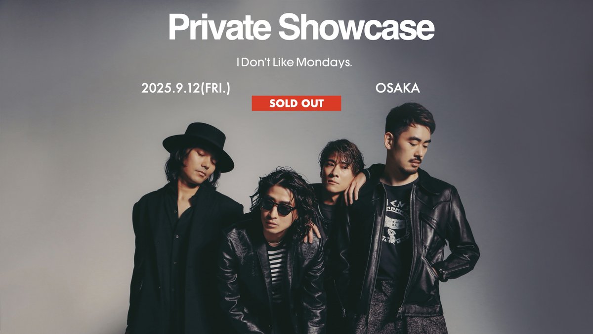 IDLMs_OFFICIAL's tweet photo. Private Showcase Vol.3 大阪公演

Thank you SOLD OUT🖤

当日はお気をつけてお越しください！ https://t.co/xDerCAgdh1