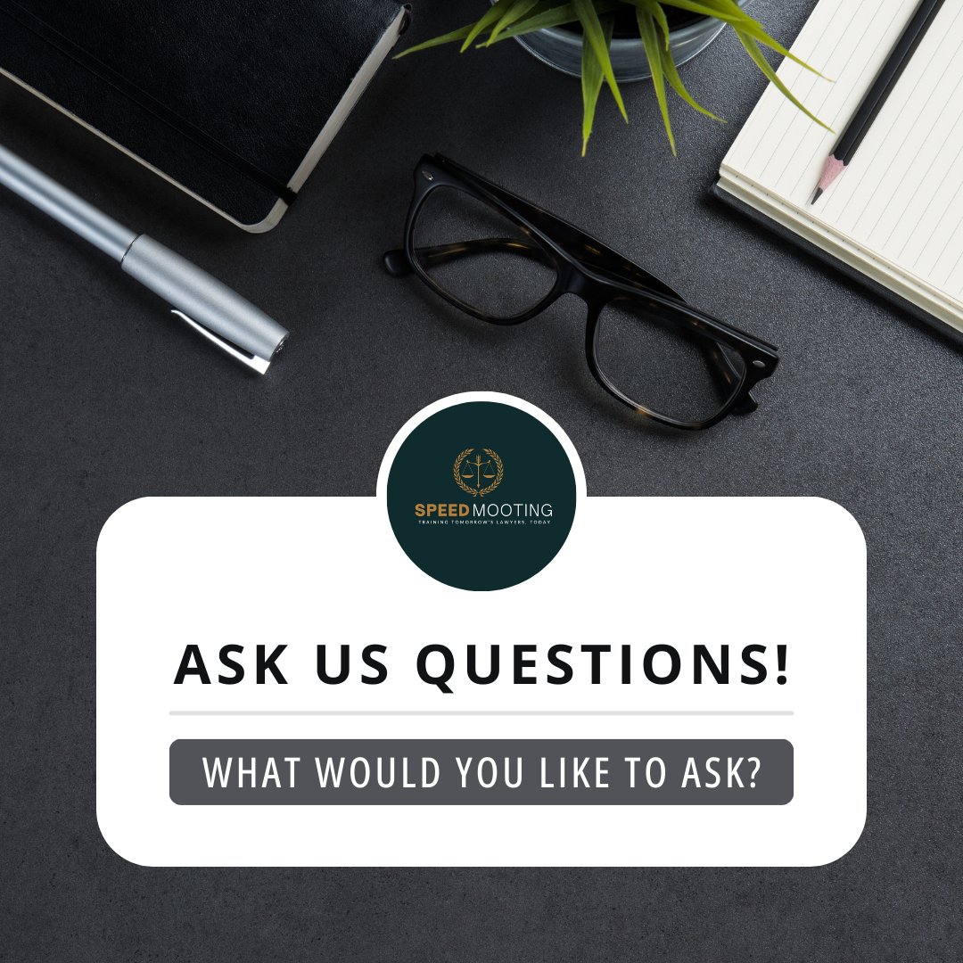 If you are anspiring lawyer and have questions about the profession, send your questions into us and we will answer them on the next Speed Mooting Partners in Crime podcast that will be released on Friday this week.

Email us (info@speedmooting.com), DM us or leave a comment.