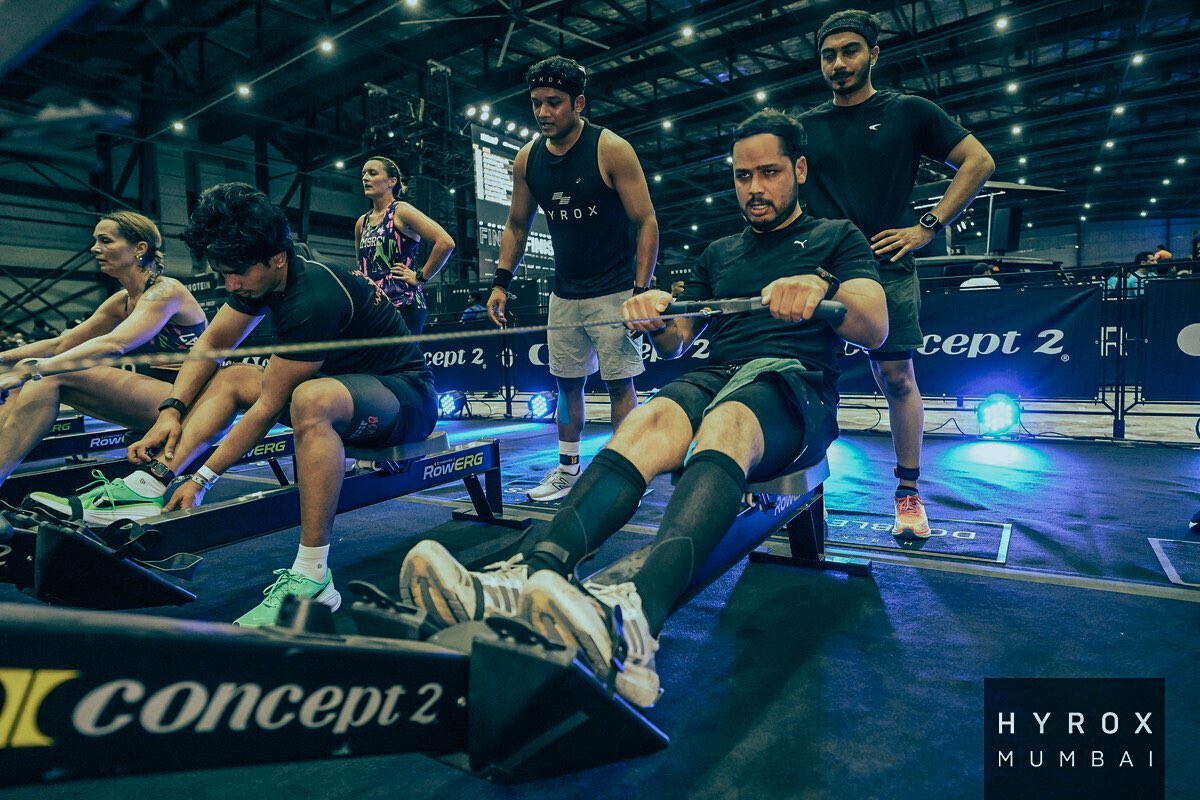 shivamsynth's tweet image. Hyrox Debut! Onto the next one. Target under 1:30:00.