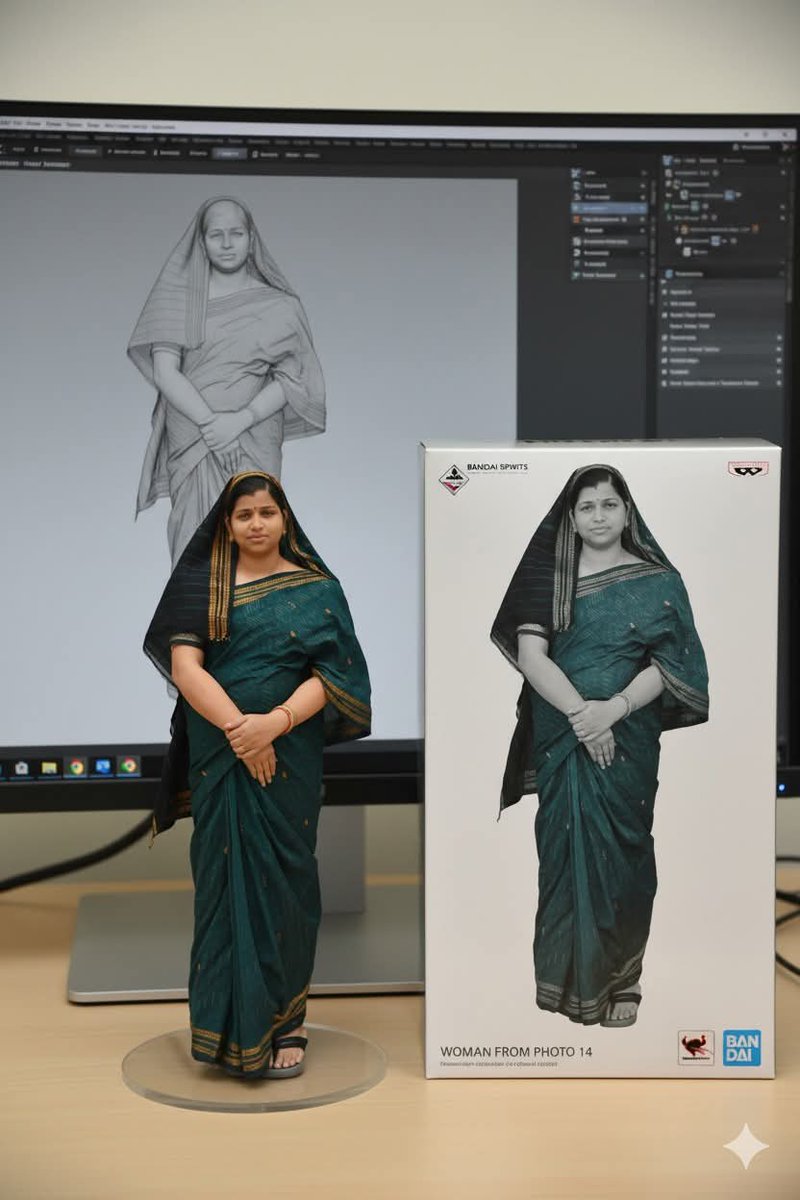 PresidentZP_Kho's tweet photo. ✨ Syncing with the trend, moving with the trend.
#3DModel #CollectibleFigurine #RealToDigital #TrendSync #MemoriesIn3D #InnovativeArt #BandaiSpirit #DigitalSculpting #ArtMeetsTechnology
#Khordha
 #Odisha
#zillaparishadpresidentkhordha 
#rupashree_president_kho 
#RupashreeRani https://t.co/ILy5kTtxVk