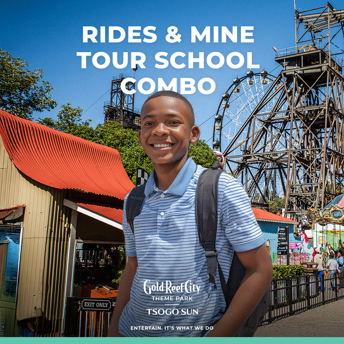 Calling all schools, youth clubs, and educators📢  Make learning unforgettable with Gold Reef City as your classroom for the day!

Book your school’s tour and experience the perfect mix of fun and education 🚌 With packages designed to turn history, culture, and adventure into
