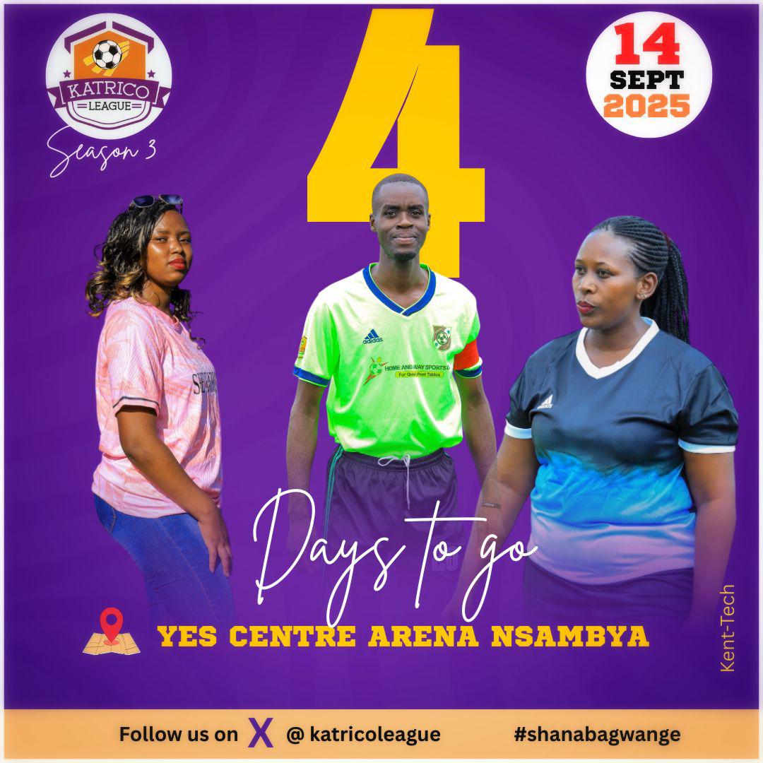 Katricoleague23's tweet photo. The Countdown to the 1st outing of the Katrico league season 3 is officially on
#4Days2go
#YesCentreSportsArenaNsambya https://t.co/WFwGMJfhJd