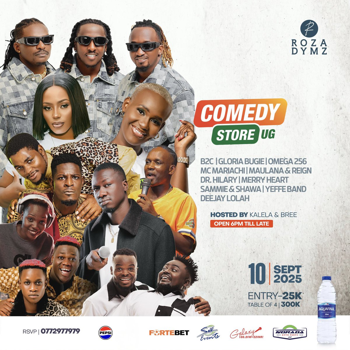 Mushrm (@mushroominc) on Twitter photo Catch the fun at <a href="/ComedyStoreUG/">Comedy Store Uganda😂😂+🎶🎶</a> tonight at <a href="/RozaDymz/">Roza Dymz Kla</a>, hosted by <a href="/AlexMuhangi/">Alex Muhangi</a>, <a href="/kalelacomedian/">#1Musoga1Chapat</a>, and <a href="/brendiebai/">Busingye (Bree)</a>, with performances by <a href="/b2centug/">B2C Ent UG (Kampala boys)</a>, <a href="/gloriabugie1/">GLORIA BUGIE</a>, Omega 256, <a href="/DrHilaryOkello/">Dr Hilary Okello</a>, <a href="/Merryheartsug/">Merry Hearts 'Tumbeetu.</a>, <a href="/YeffeUg/">Yeffe_Ug🇺🇬</a> Band, and more. Don’t miss out! Catch the fun at <a href="/ComedyStoreUG/">Comedy Store Uganda😂😂+🎶🎶</a> tonight at <a href="/RozaDymz/">Roza Dymz Kla</a>, hosted by <a href="/AlexMuhangi/">Alex Muhangi</a>, <a href="/kalelacomedian/">#1Musoga1Chapat</a>, and <a href="/brendiebai/">Busingye (Bree)</a>, with performances by <a href="/b2centug/">B2C Ent UG (Kampala boys)</a>, <a href="/gloriabugie1/">GLORIA BUGIE</a>, Omega 256, <a href="/DrHilaryOkello/">Dr Hilary Okello</a>, <a href="/Merryheartsug/">Merry Hearts 'Tumbeetu.</a>, <a href="/YeffeUg/">Yeffe_Ug🇺🇬</a> Band, and more. Don’t miss out!