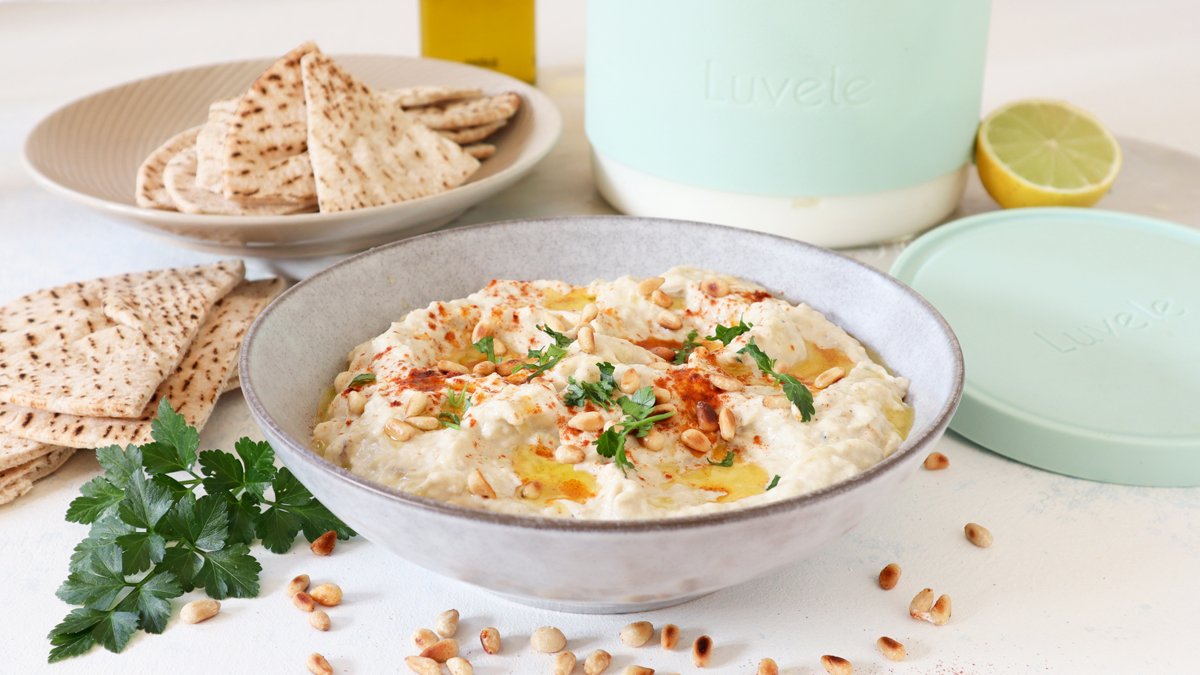 This week, we’re giving the much-loved Middle Eastern dip, baba ganoush, a delicious upgrade with thick, tangy homemade yogurt. The result? A smoky, creamy, gut-loving dip that’s perfect for entertaining. luvele.com.au/blogs/recipe-b…