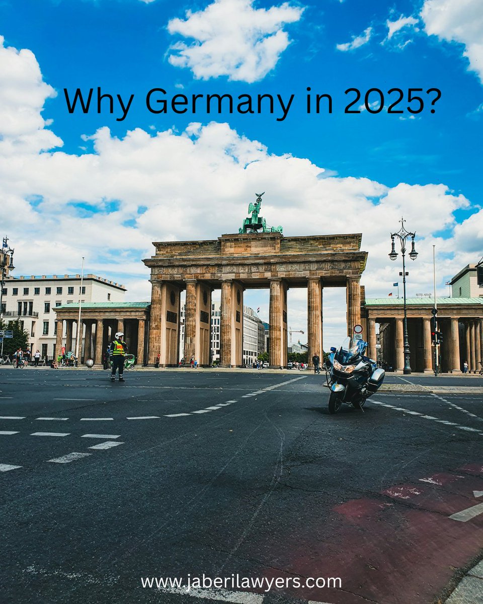 Jaberi_Lawyers's tweet image. Why Germany in 2025?
Jobs ✔️ Education ✔️ Citizenship ✔️
Your future begins here with expert guidance.
👉 Jaberi Lawyers – Where Immigration Meets Expertise ⚖️
🌐 jaberilawyers.com

#Germany2025 #MoveToGermany #JaberiLawyers