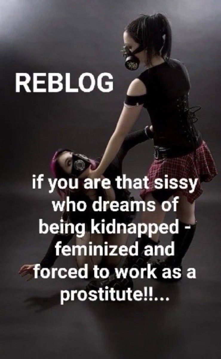 misdede39's tweet photo. REBLOG &amp; Dm if your dream is to become a #sissywhore for real men. https://t.co/nPpBjiZvA3