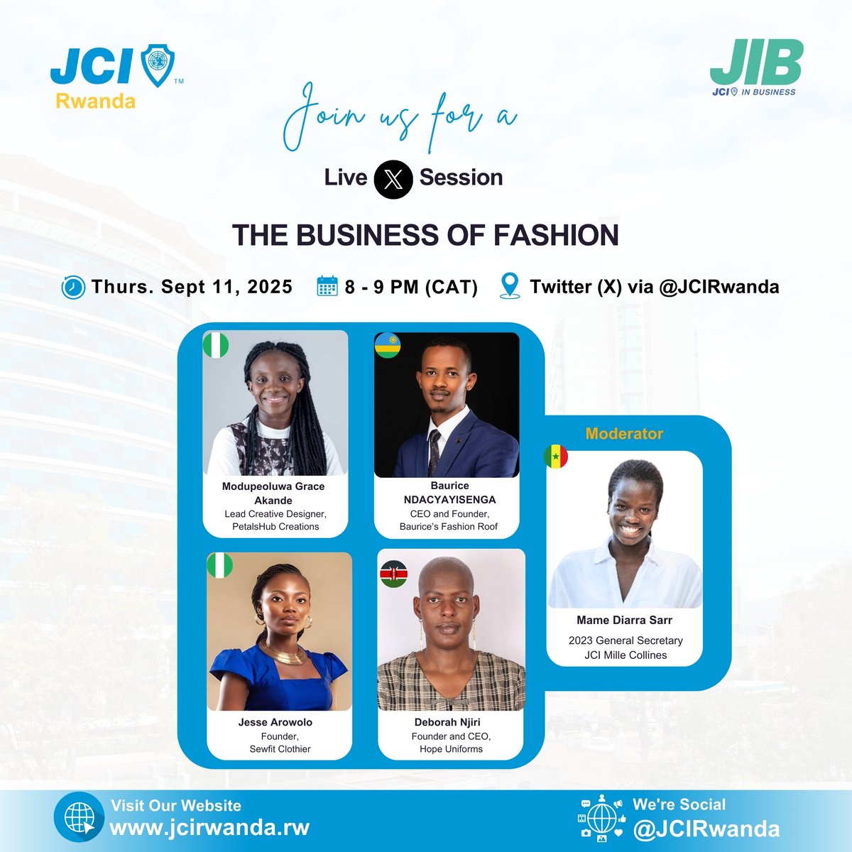 What if outfits do more than make you look good?

What if it could:

💼 Create jobs.
🌍 Empower women.
👧🏾 Give dignity to children.
🚀 Put Africa on the global map?

That’s the business of fashion — and Africa’s brightest minds are leading it.

Tomorrow: x.com/i/spaces/1mnxe…
