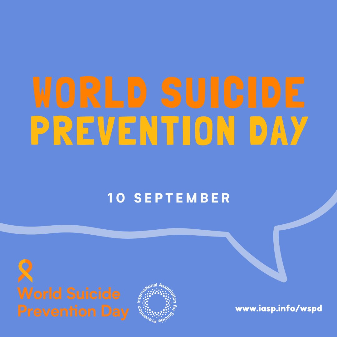 Today is World Suicide Prevention Day (WSPD). A day where our community comes together with one voice, united in our mission to reduce lives lost to suicide and self-harm. 💙

(1 of 5)