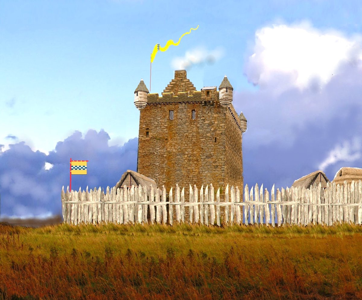 andrewsp2009's tweet photo. Drumin Castle, Moray (Scotland) reconstruction mock-up. Tower constructed by the Wolf of Badenoch's Grandson over an earlier build held by The Wolf. #DruminCastle #ScottishCastles #HistoryRebuilt #WolfOfBadenoch https://t.co/0PjwyaD4LM