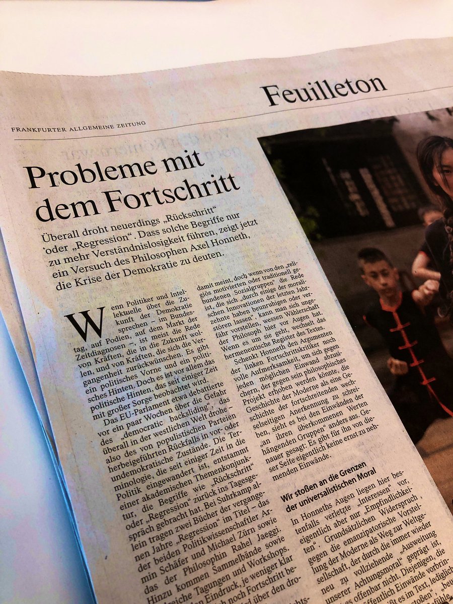 In der heutigen Ausgabe habe ich über den kürzlich im <a href="/redaktionmerkur/">Redaktion Merkur</a> erschienenen Aufsatz von Axel Honneth geschrieben: ein Fortschrittskonzept, das unbeirrbar scheint.