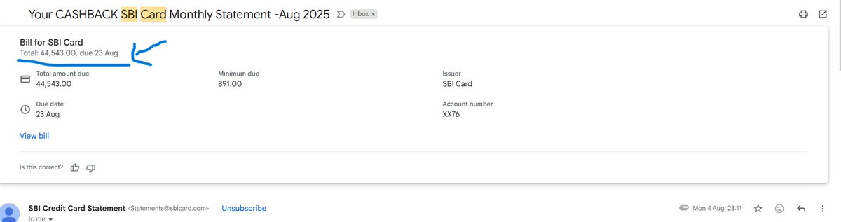 amank8965's tweet photo. My SBI Card has been charged ~₹2800 as penalty for just a 4-day delay in payment. This is too harsh. Please reverse as a one-time gesture. Request you to kindly consider reversing this as a one-time gesture. @SBICard_Connect https://t.co/z6UTM4PW3r
