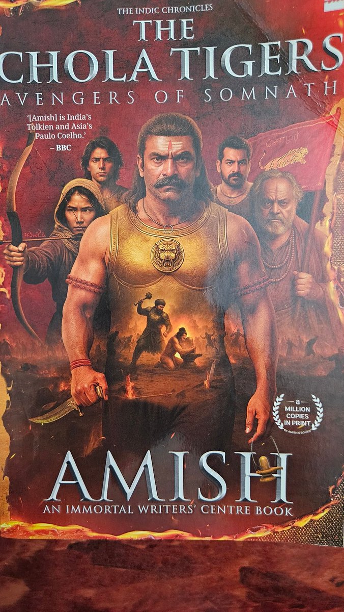 Received Latest Creation of Amish the Brilliant Story Teller of Bharath His dedication to showcase that VALUE in Medieval Indian History is awesome.Brought back a lot of readers to Read &amp; Carry with Pride
"An Indian Novel by an Indian ". RiseLead 🇮🇳  <a href="/authoramish/">Amish Tripathi</a> 
 Proud of You.