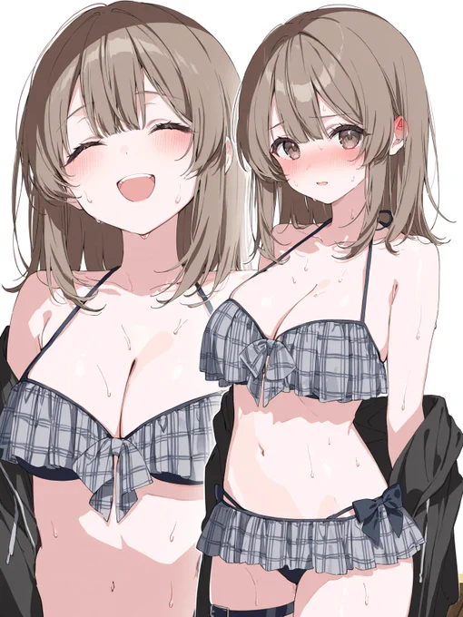 …こんな水着、やっぱり似合わないですよね…?