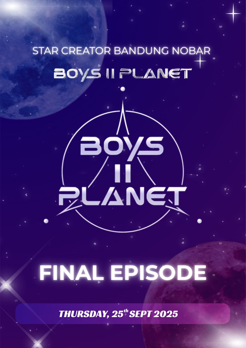 ZEROSEBANDUNG's tweet photo. [MEDIA PARTNER]

💫 Bandung Star Creator! 
Yuk, join nobar Final Boys II Planet se-Bandung Raya!! Experience the excitement with a 𝐡𝐢𝐠𝐡-𝐪𝐮𝐚𝐥𝐢𝐭𝐲 𝐋𝐄𝐃 𝐬𝐜𝐫𝐞𝐞𝐧! 📷 

For more info bisa check thread yaa https://t.co/6vlzETbBYw