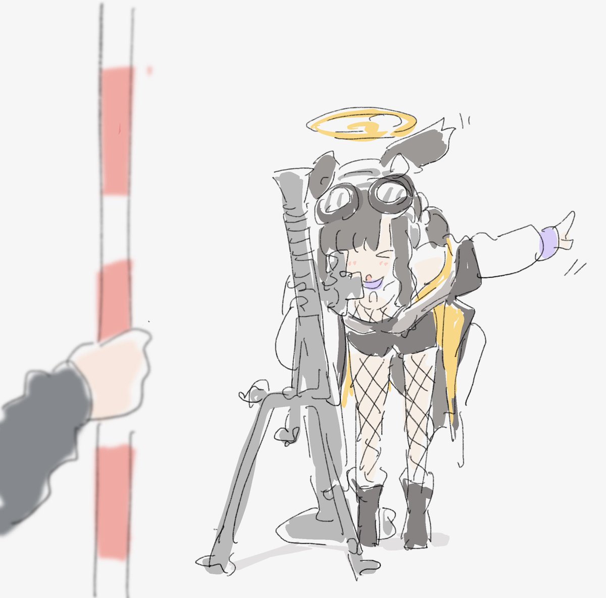 「ミリタリー好きなのにブルアカで兵器に焦点当てた絵あんまり描いてないな…と思って過」|ハリヤーのイラスト