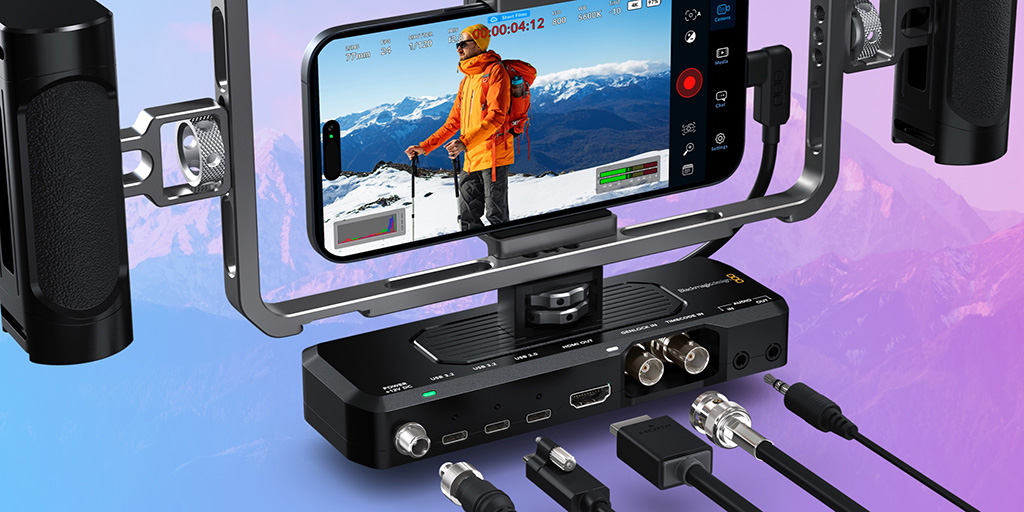 New Blackmagic Camera ProDock! New dock adds professional camera connections to iPhone 17 Pro and Pro Max including genlock, external timecode, HDMI out, headphone and microphone inputs, external disk recording and more! Only US$295, excluding duties. bmd.link/yi9Y4p