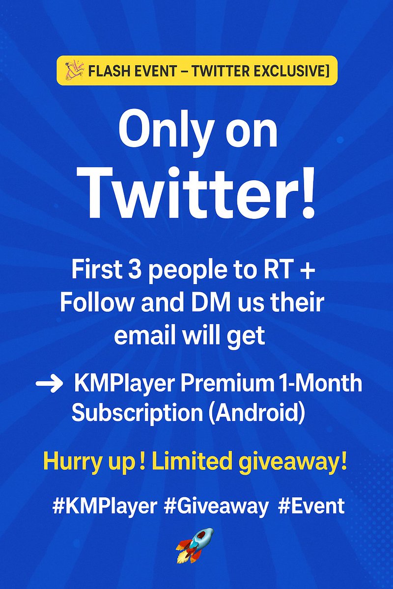 KMPlayer tweet media