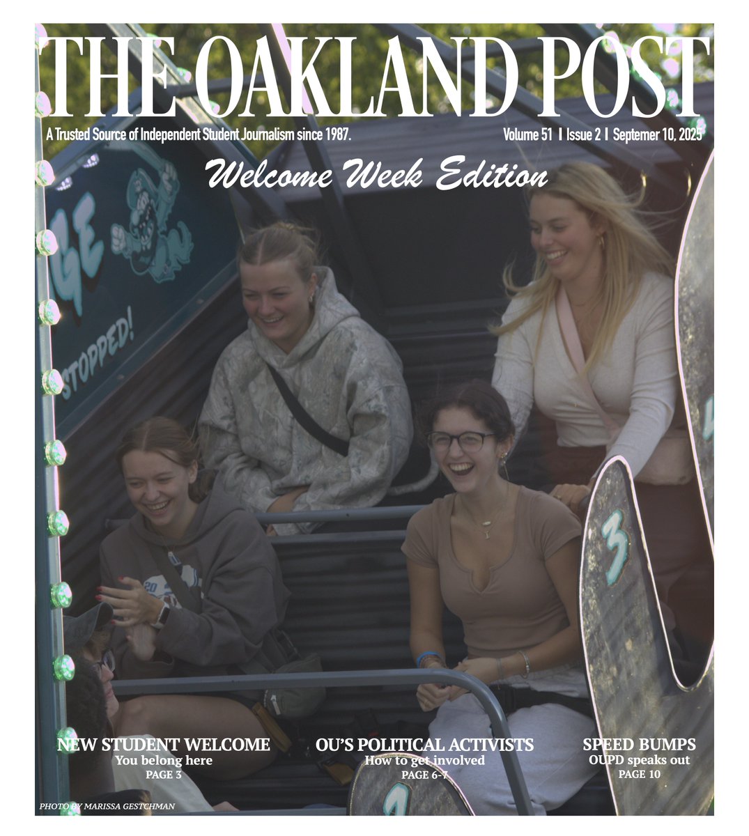 New Issue Out Now!
Volume 51, Issue 2

Featuring: New Student Welcome, OU's Political Activists, Speed Bumps

📸: Marissa Gestchman, Arts Editor

Pick up a print edition on stands now or read online by clicking the link below!

issuu.com/op86/docs/the_…