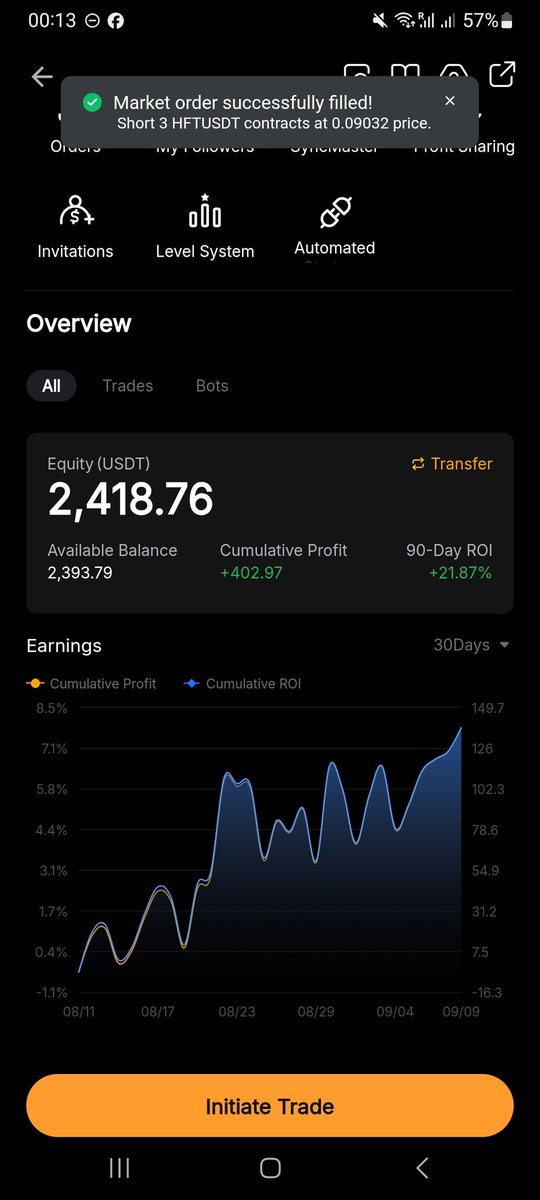 Bionic_Booster's tweet image. My favorite day of the month – results calculation.
+$183.36 this month +10.5% from last month’s $1,735.4.
Added $500 from salary, bringing the balance to $2,418.76.
Step by step, the account keeps growing.

#Crypto #Trading #Bybit #AlgoTrading #PassiveIncome #FinanceFreedom