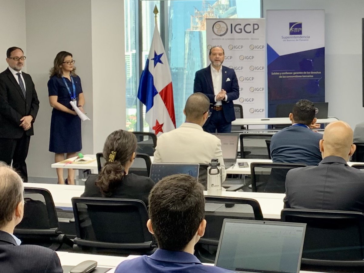 Un honor dictar un taller sobre negocio fiduciario a la <a href="/Superbancos_Pa/">Superintendencia de Bancos de Panamá</a>, por el <a href="/IGC_PANAMA/">IGCP</a>, en el marco de la #DigitalizaciónBancaria. Vimos la evolución del fideicomiso, nuevos propósitos sociales/ambientales y su #ciberseguridad#BancaDigital #Fideicomiso #InnovaciónFinanciera