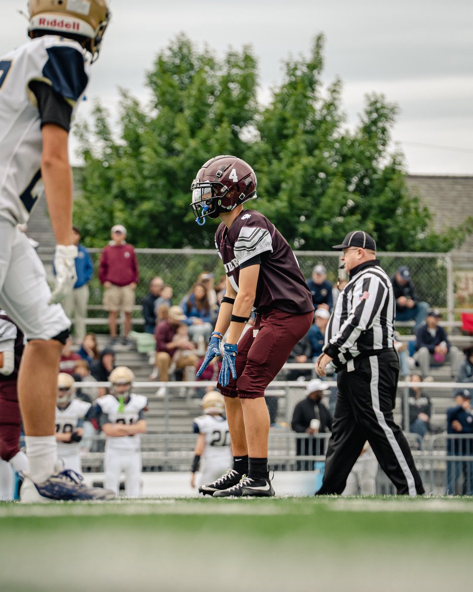 GPagano15's tweet photo. First high school game big win Vs. Canisius. 
 @SJCIfootball @CoachKeighron https://t.co/roOESgicbo