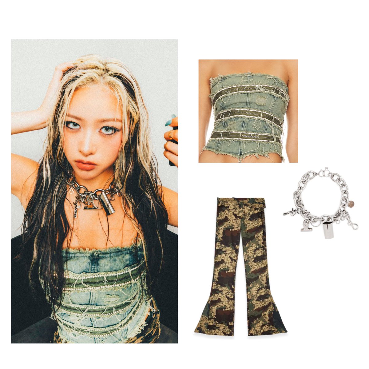 HANA 'BAD LOVE'💄 YURI 着用衣装まとめ 👕Jaded London 👖DIESEL