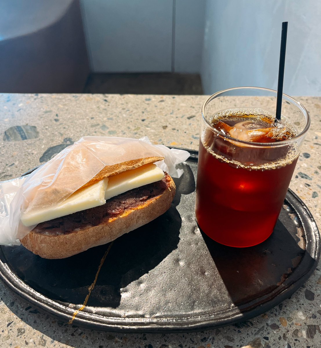 _janet_fu's tweet photo. あんバターサンド
あんバター大好きっ
おいしかった♡
#あんバター
#あんバターサンド
#私立珈琲小学校
#COFFEEELEMENTARYSCHOOL https://t.co/EbSPOPNzbI