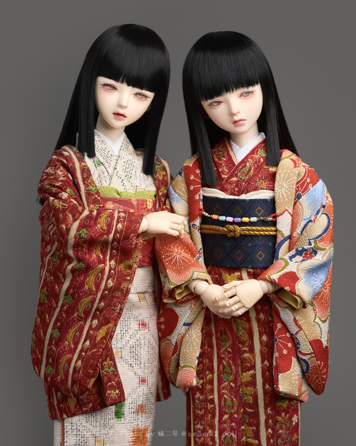 バービー人形とお着物＆ウィッグ 新品 BJD用ウィッグ SD/MSD/YSDサイズ 和風 オーダー ドール用