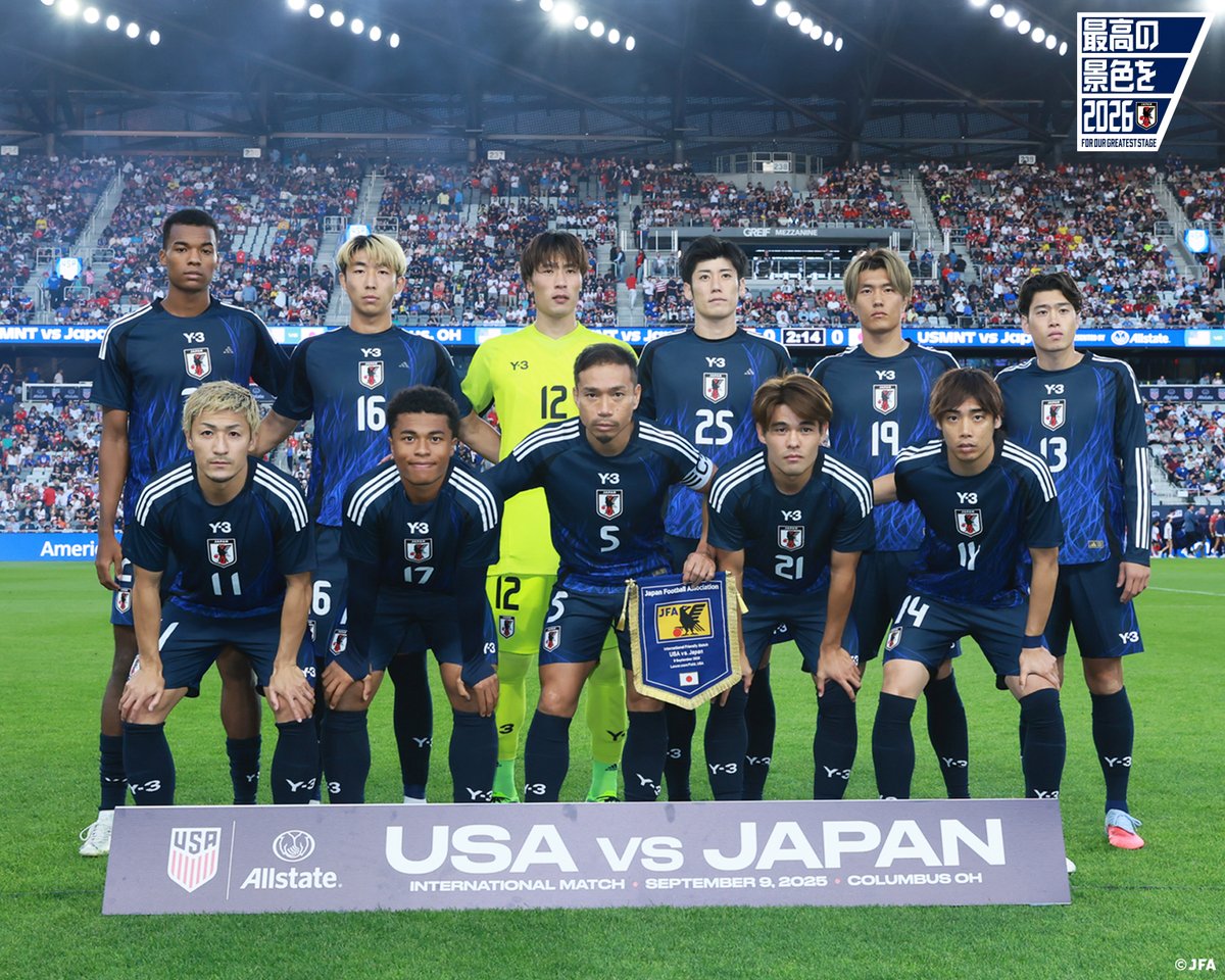 🔹𝗦𝗔𝗠𝗨𝗥𝗔𝗜 𝗕𝗟𝗨𝗘🔹 完全アウェイの中で臨んだアメリカ戦は