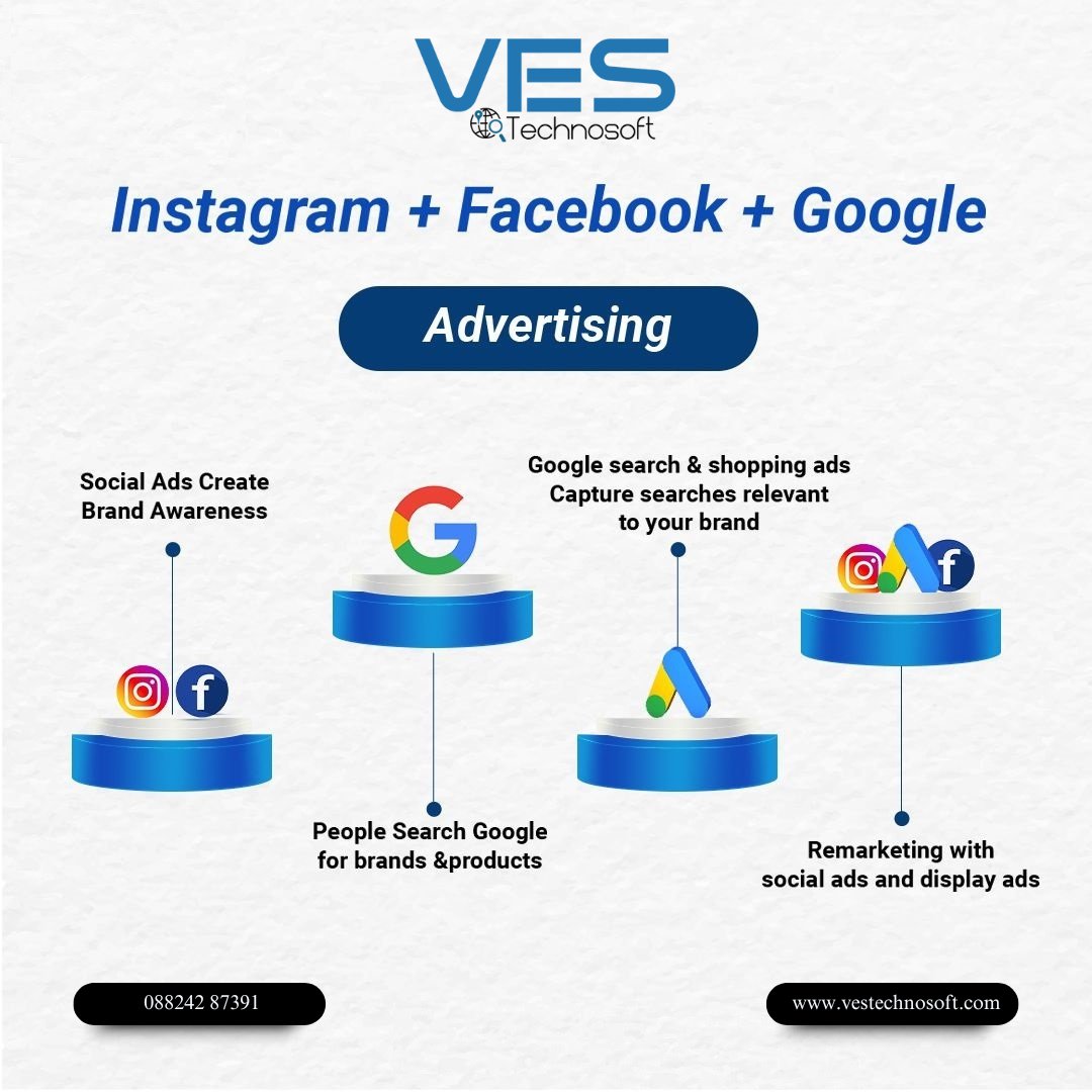 VES_Technosoft's tweet image. 🚀 Boost Your Business with Smart Advertising!
Instagram + Facebook + Google = Maximum Reach &amp;amp; Conversions 🎯
From brand awareness ➝ customer search ➝ remarketing — we’ve got you covered!
📞 Call: 088242 87391 | 🌐 vestechnosoft.com
👉 Let’s grow your brand together!