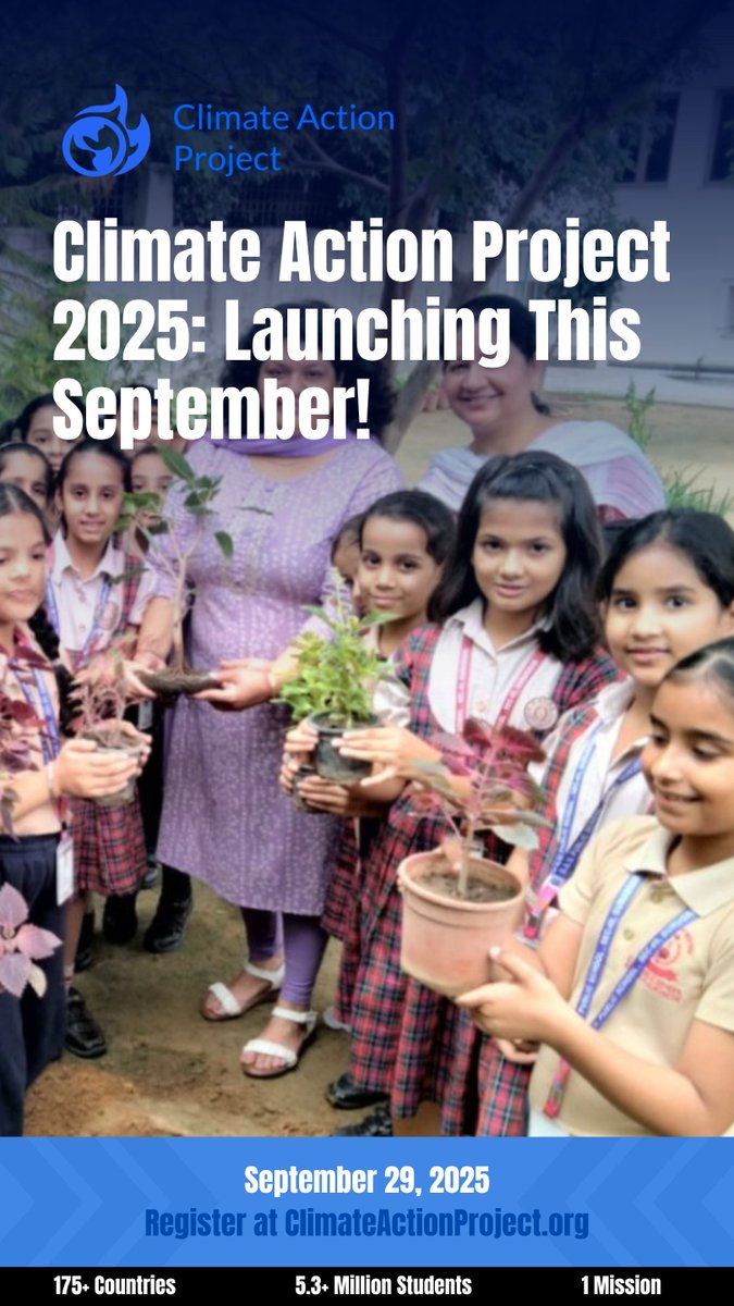 Ready to take action for the environment with your students? Join me and classrooms from 175+ countries in the Climate Action Project starting this month!
🌏🌳🌍🐼🌎
Register here: climateactionproject.org
#ClimateActionEdu <a href="/ClimateActionED/">Climate Action Project</a> <a href="/TakeActionEdu/">Take Action Global</a>