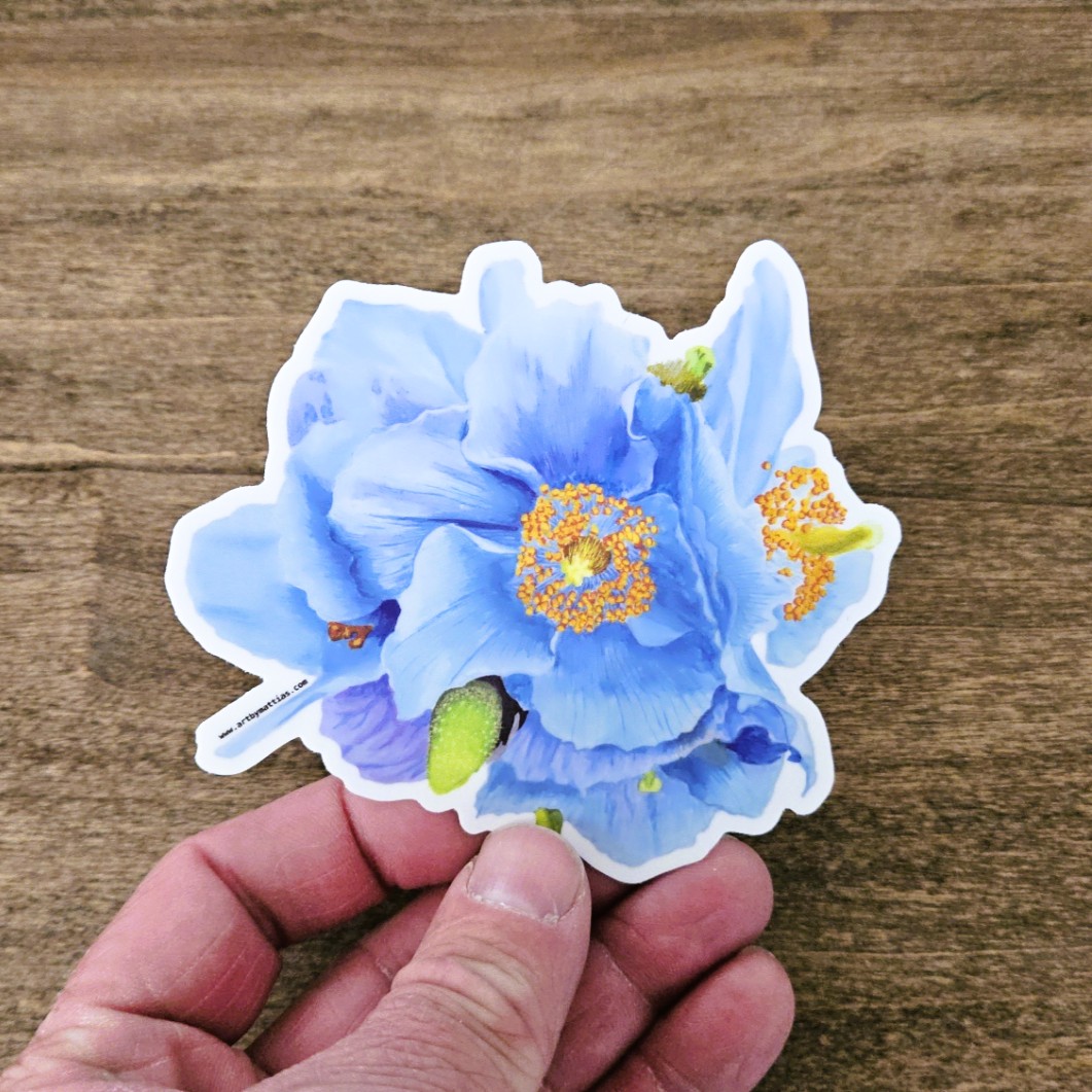 techieinak's tweet photo. Etsy store update! I've added my Himalayan Poppy painting stickers to my Etsy store. 4" in size, quality waterproof matte vinyl stickers. Limited quantities, get one while they last!
https://t.co/6cBYEgp5gO
#EtsySeller #vinylsticker #sticker #artforsale https://t.co/wFVqZSZKVv