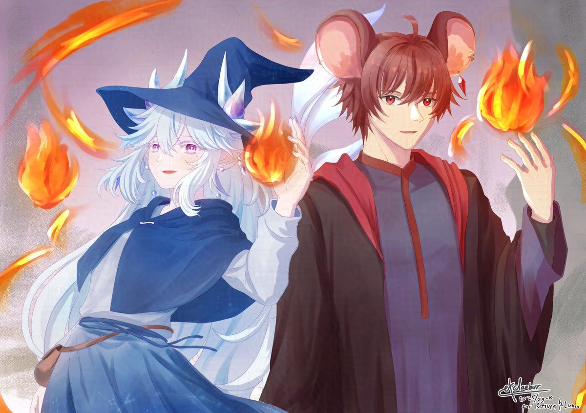 Half-body commission for <a href="/RatsuraVT/">Ratsura 🐀🌙 Rat Cult Vtuber</a>
Thank you!

#VGenComm #vgencommission #commissionsopen