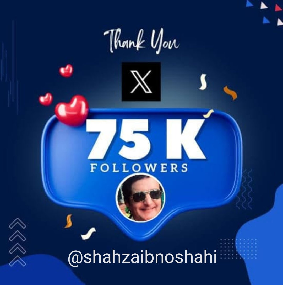 75000 Twitter followers
Thank you so much 🙏 ❤️