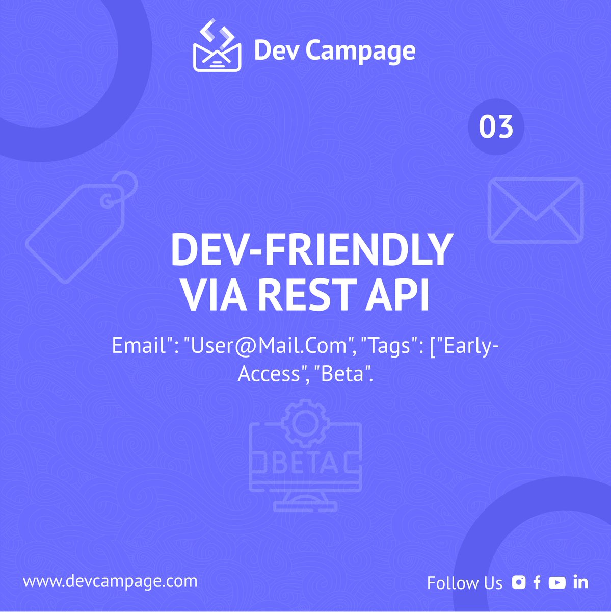 DevCampage's tweet image. Grouping your subscribers with tags = game changer 🧠
DevCampage lets you tag users via API and segment like a pro.
Early access users? Power plan? Local beta testers?
Tag &amp;amp; blast them with precision 🎯
#mcubeinfotech #devcampage #developerstack #restapi #emailtools