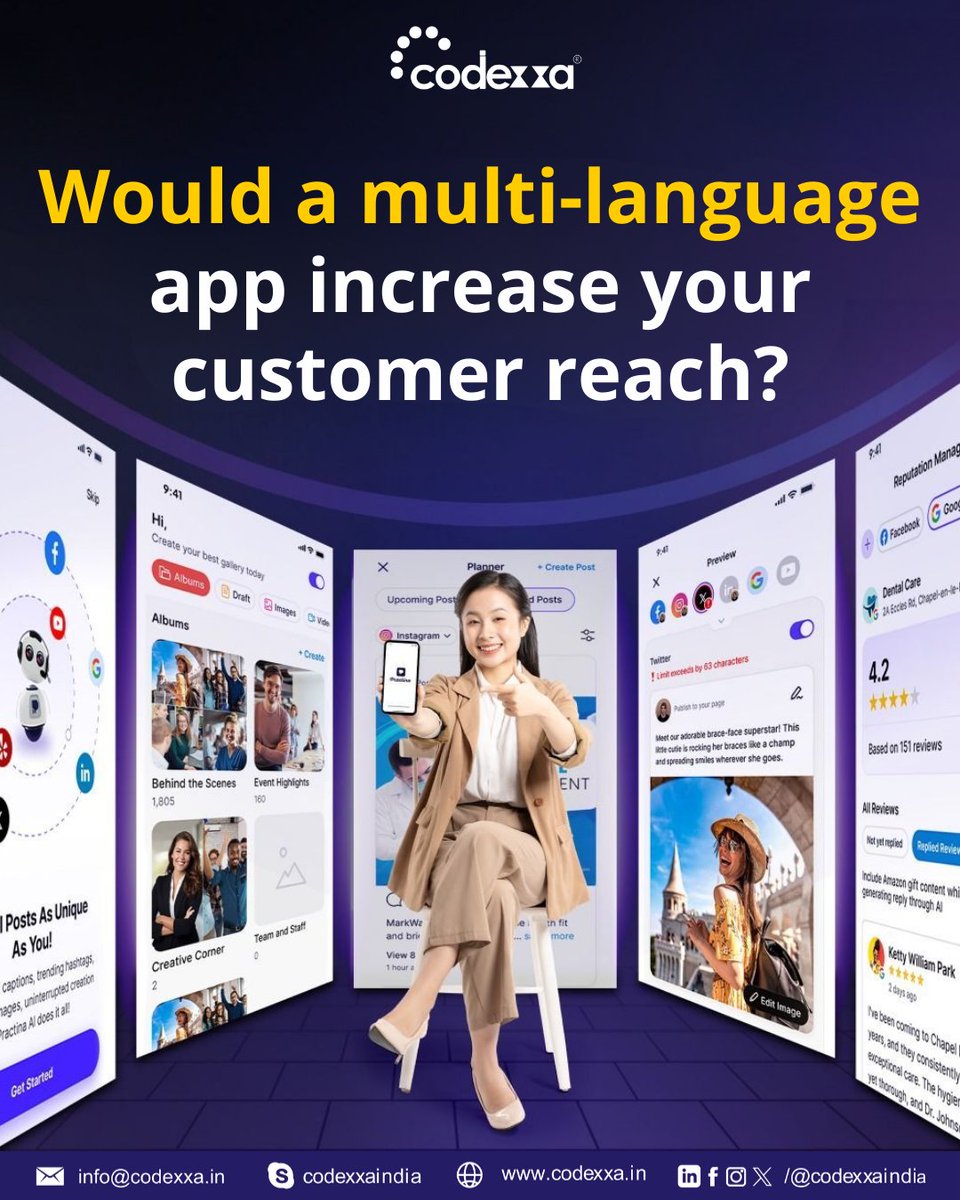 CodexxaIndia's tweet image. Break language barriers, expand your reach 🌍📱 — A multi-language app helps you connect with more customers, no matter where they are.

#LanguageBarrier #ConnectGlobally #MultilingualApp #ExpandYourReach #GlobalCommunication #CustomerConnection #LanguageSolutions