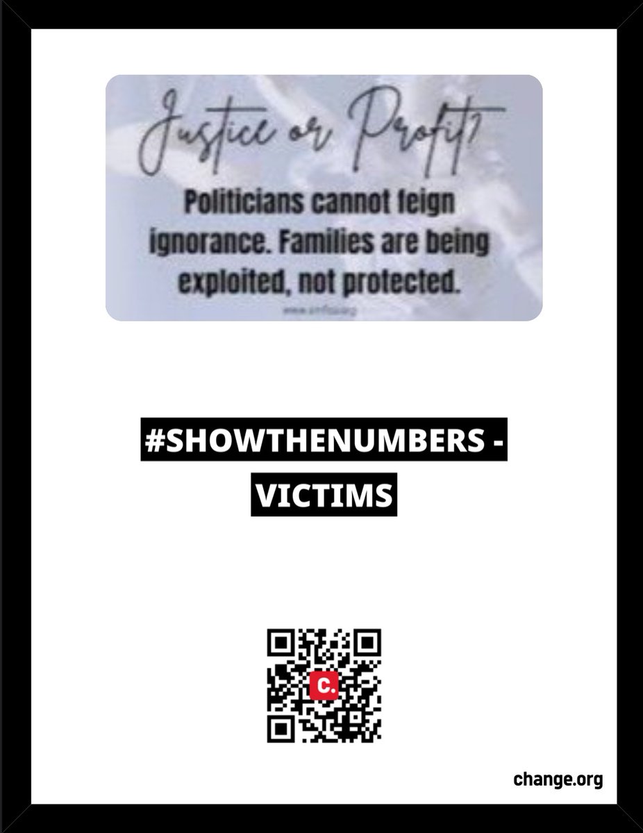 ProjectStormNow's tweet image. #ShowTheNumbers - VICTIMS - Sign the Petition! c.org/YBPW8t9hM5 via @Change