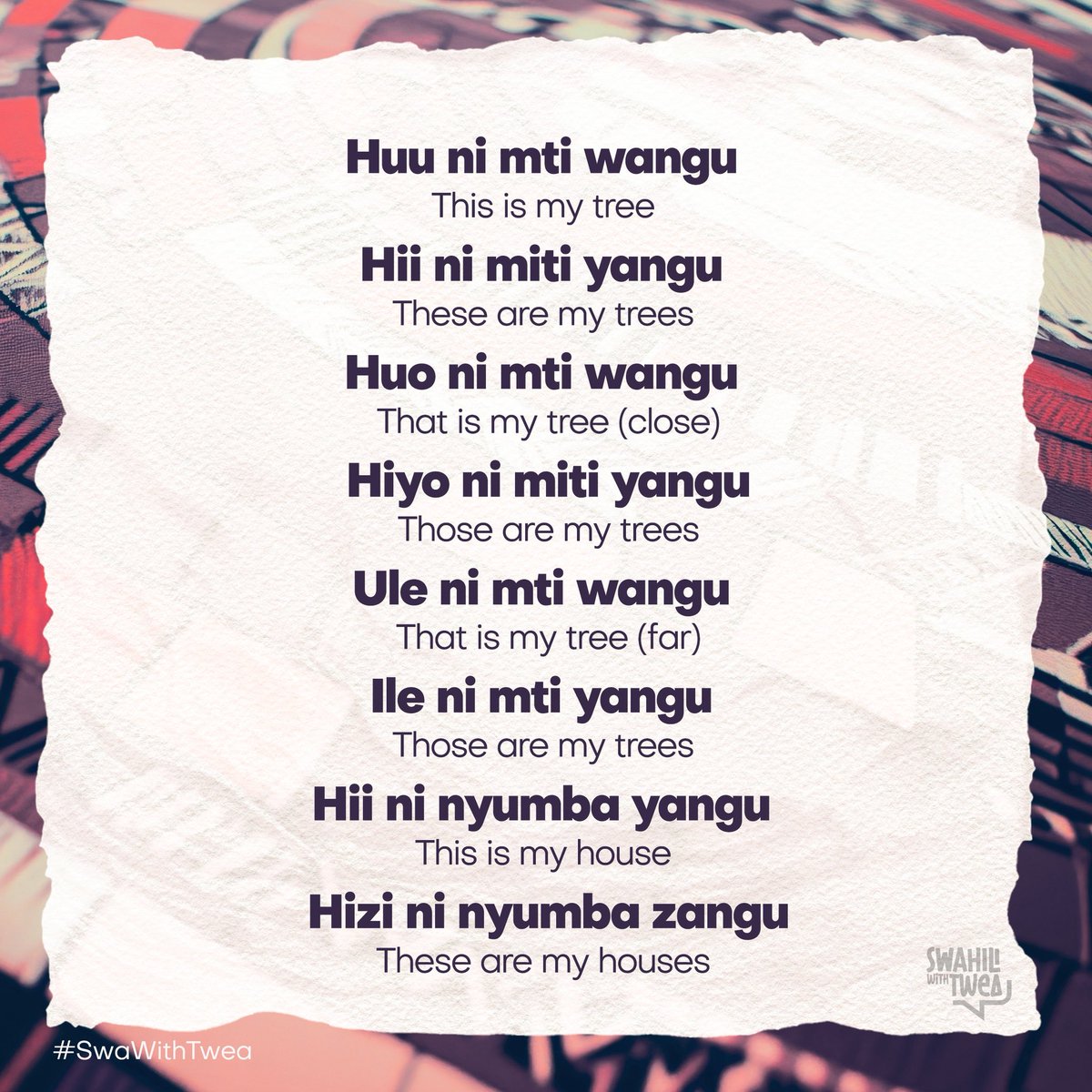 Learn Swahili With Twea❤️ tweet media